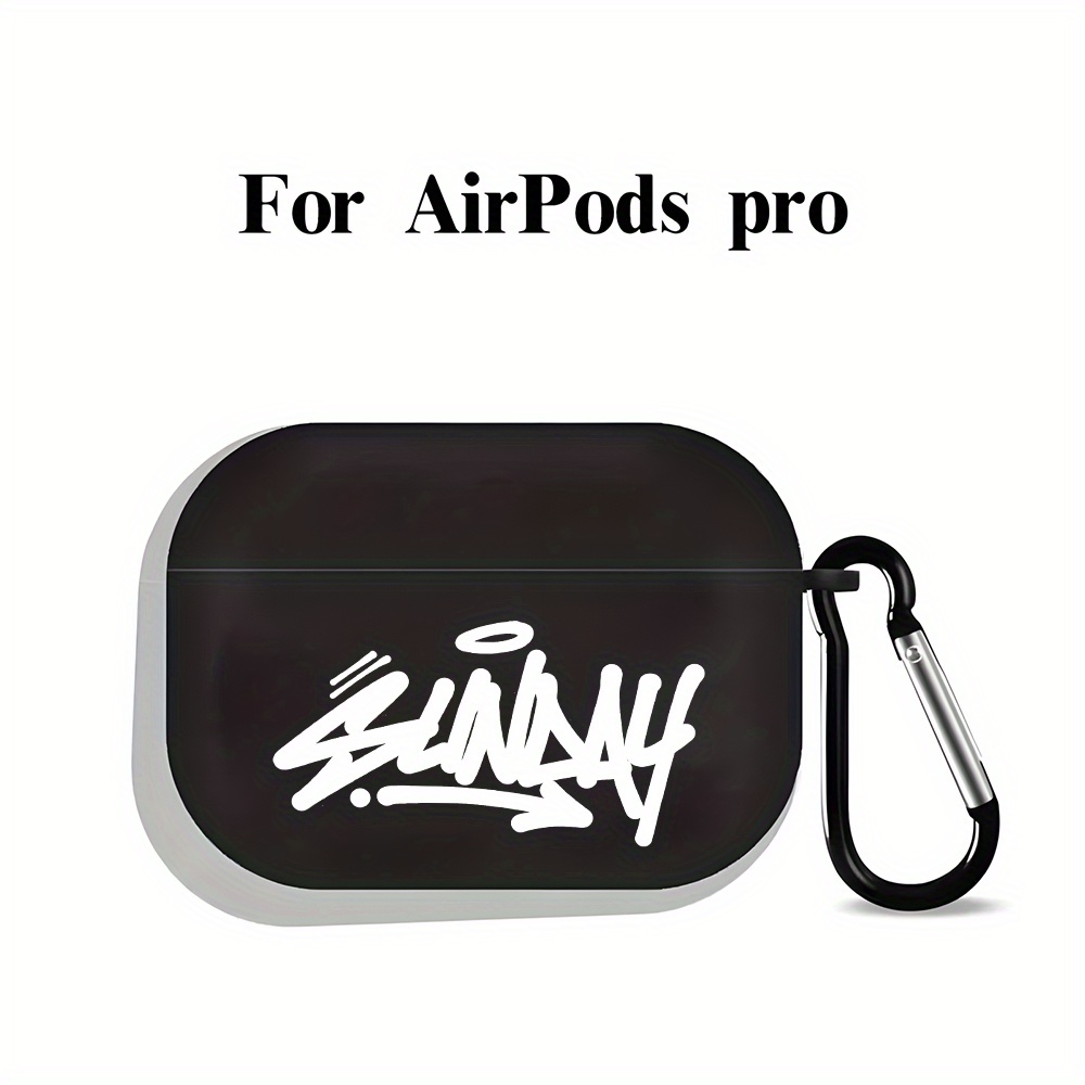 E-shop Stylisches Graffiti-Design for AirPods-Hülle Schwarz & Weiß für for AirPods 1, 2, 3 Pro 2. Generation – Coole Geschenkidee für Frauen und Männer