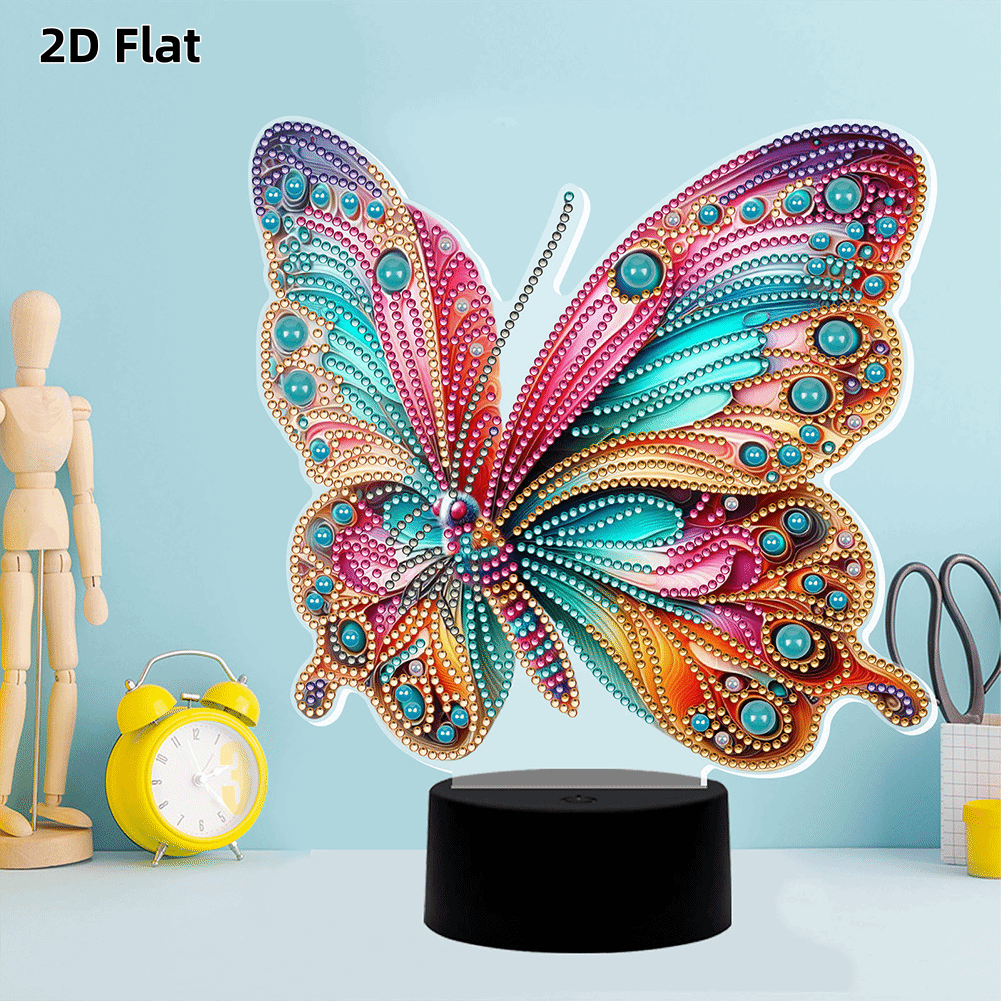 Complete Diy Diamond Painting Lamp Craft Kit With Tools - Irregular-shaped Diamond Suitable For Bedroom Decor, Gifts, Christmas Presents, - Kit For Beginners, & Office Decoration, For, 2d Flat