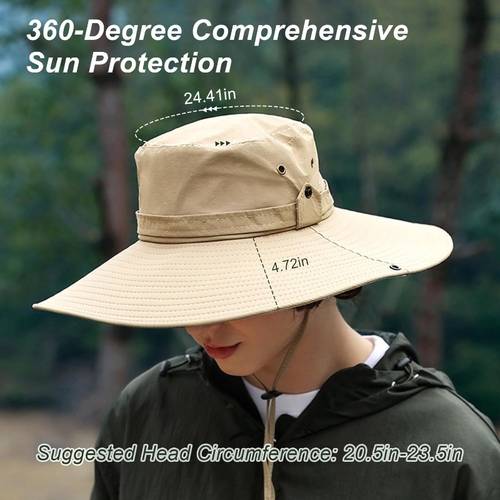 2pcs wide brim sun hat suitable for women men bucket hat with labeling outdoor hiking fishing size khaki beige black unisex for day shielding