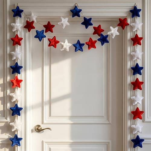 86 inch garland decoration velvet stars garland additions vintage banner suitable for anniversary mantelpiece party home decor