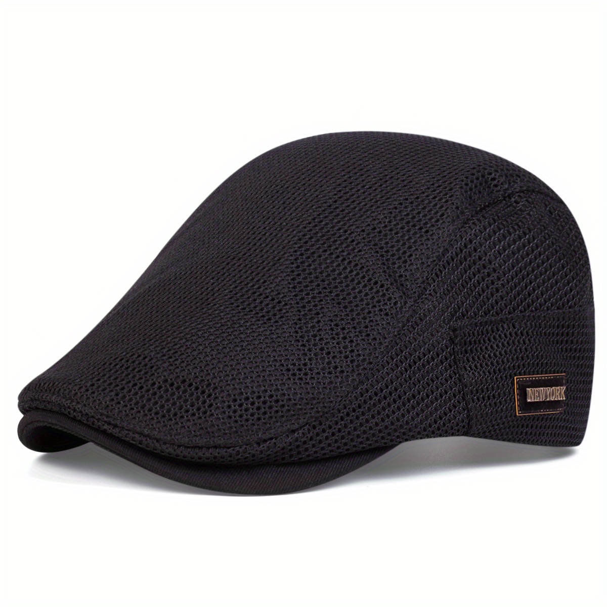 E-shop 1 Outdoor Herren NEW Logo Mesh Front Cap, Modische Newsboy Cap, Verstellbare Freizeitmütze für Frühling Sommer, Reisen, Strandpartys