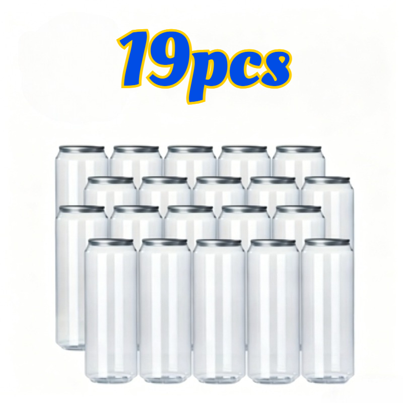 19pcs 16 91oz beverage bottles with pull tab lids suitable for juice coffee   requires use with a capping machine