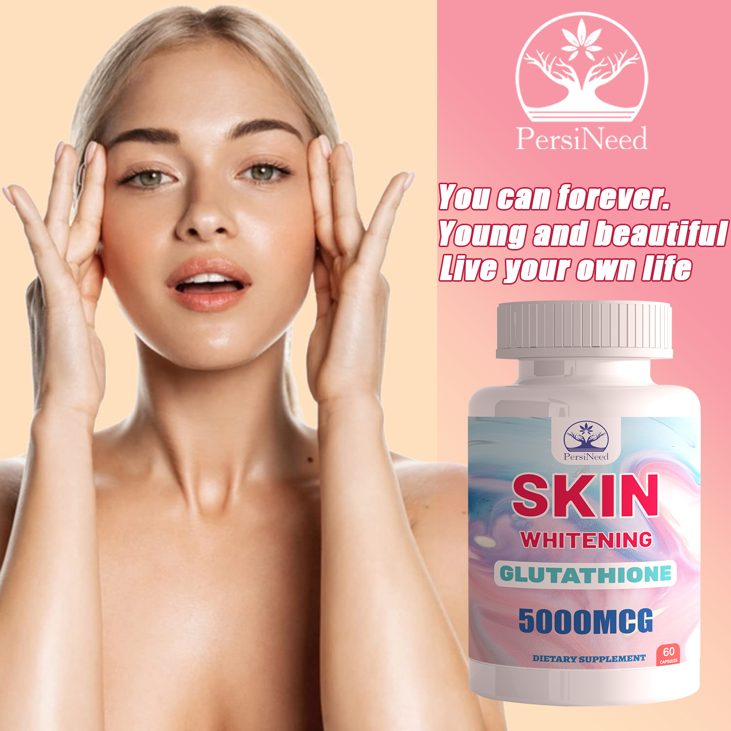 megneta glutathione beauty capsules - & youth & -with collagen, biotin,  keratin, & 20 - health & household
