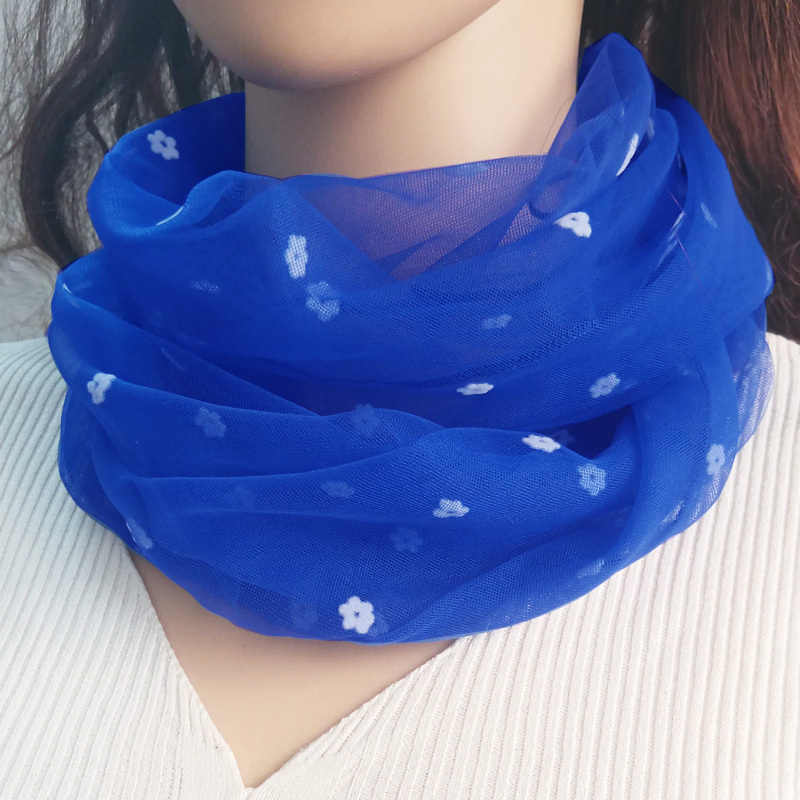 Image of New Candy-colored Small Scarf Neckband For Spring And Summer, 2 Thin, Fashionable And Versatile Scarf For Women, Put On 2 Layers