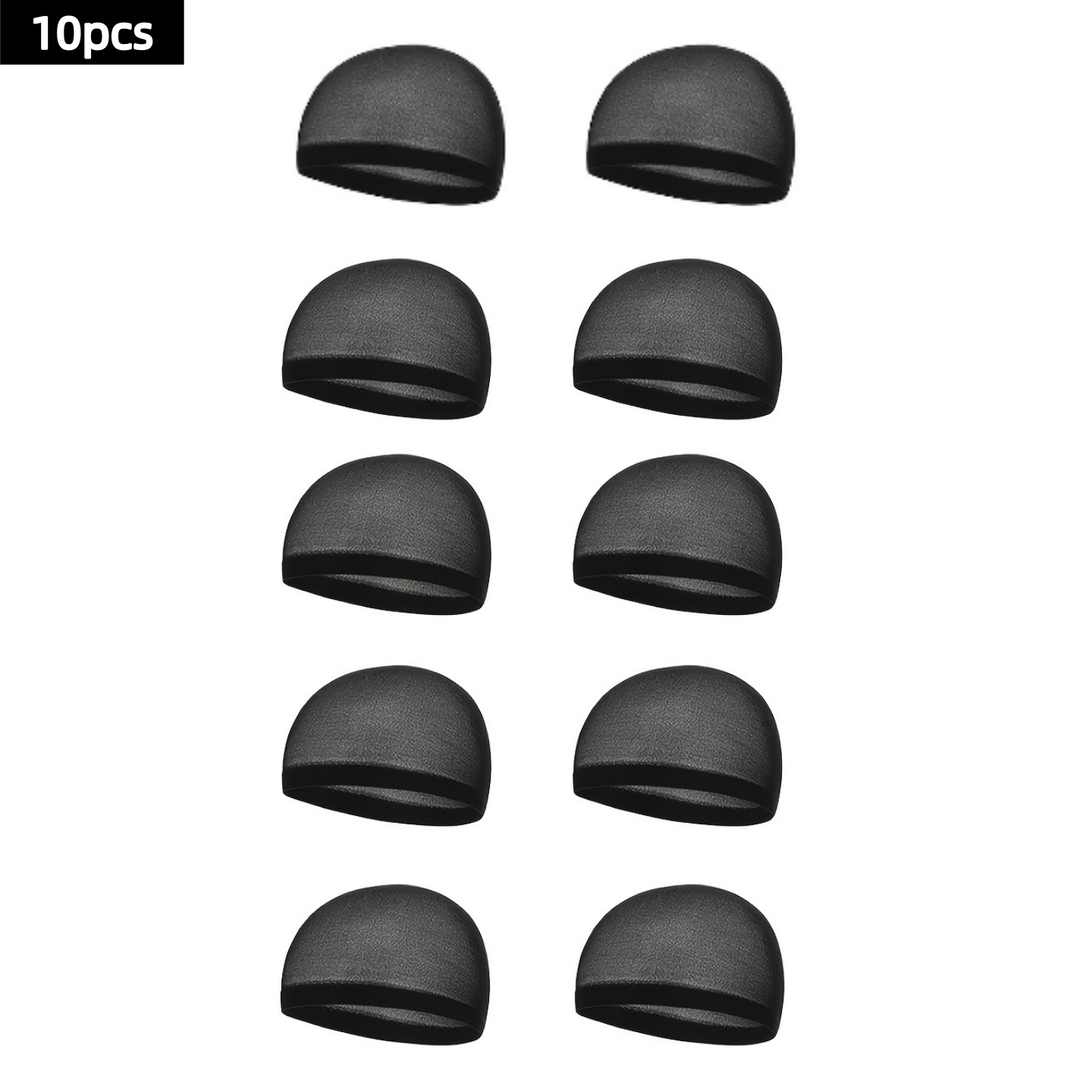 TEMU 10pcs Pack (10pcs) Breathable Sports Hair Caps Suitable For Wig Bases, Braids & Wig Wearers - Unisex Durable Braided Hair Storage For Fitness,
