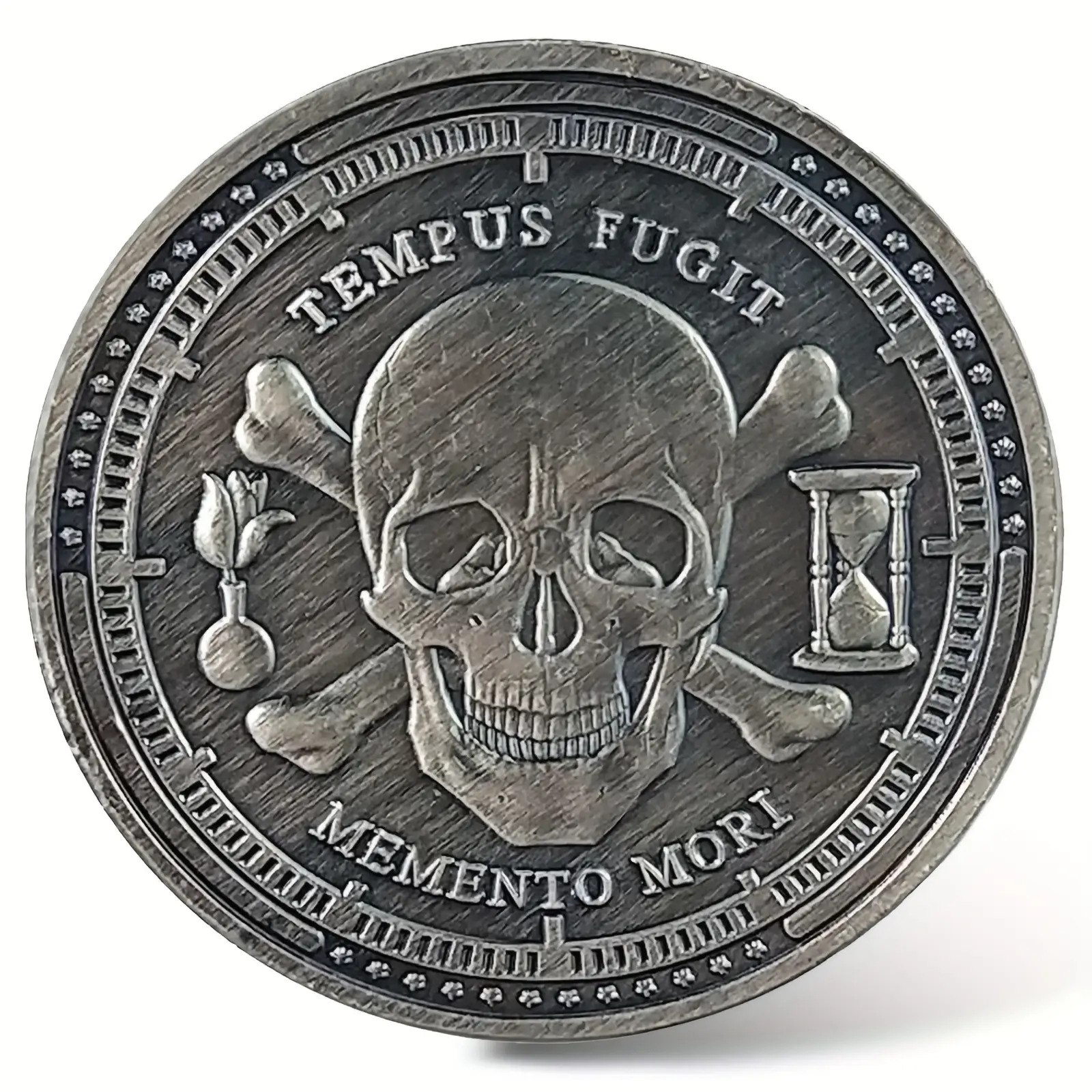 TEMU 1/4 piezas Calaveras de Árbol Monedas Árbol de Recuerdos Monedas de Práctica Diaria de Calaveras Monedas de Regalo