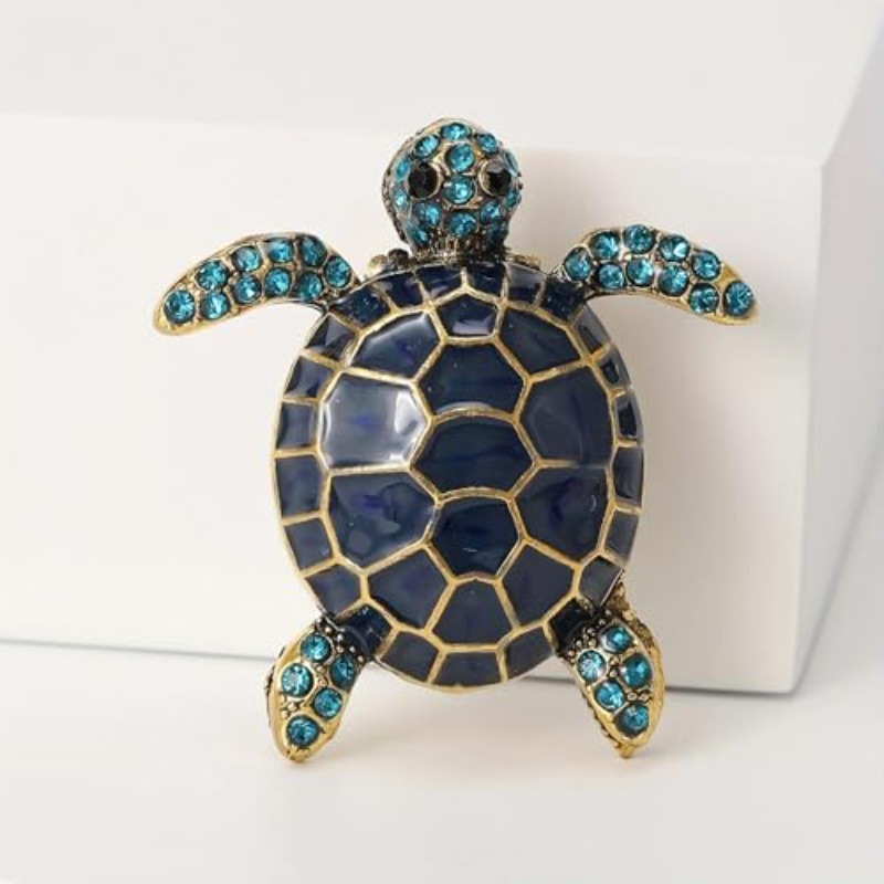 TEMU Broche de mode pour femme de tortue au design , une pièce de bijouterie délicate et , un pour les banquets et les fêtes, une broche de mode pour