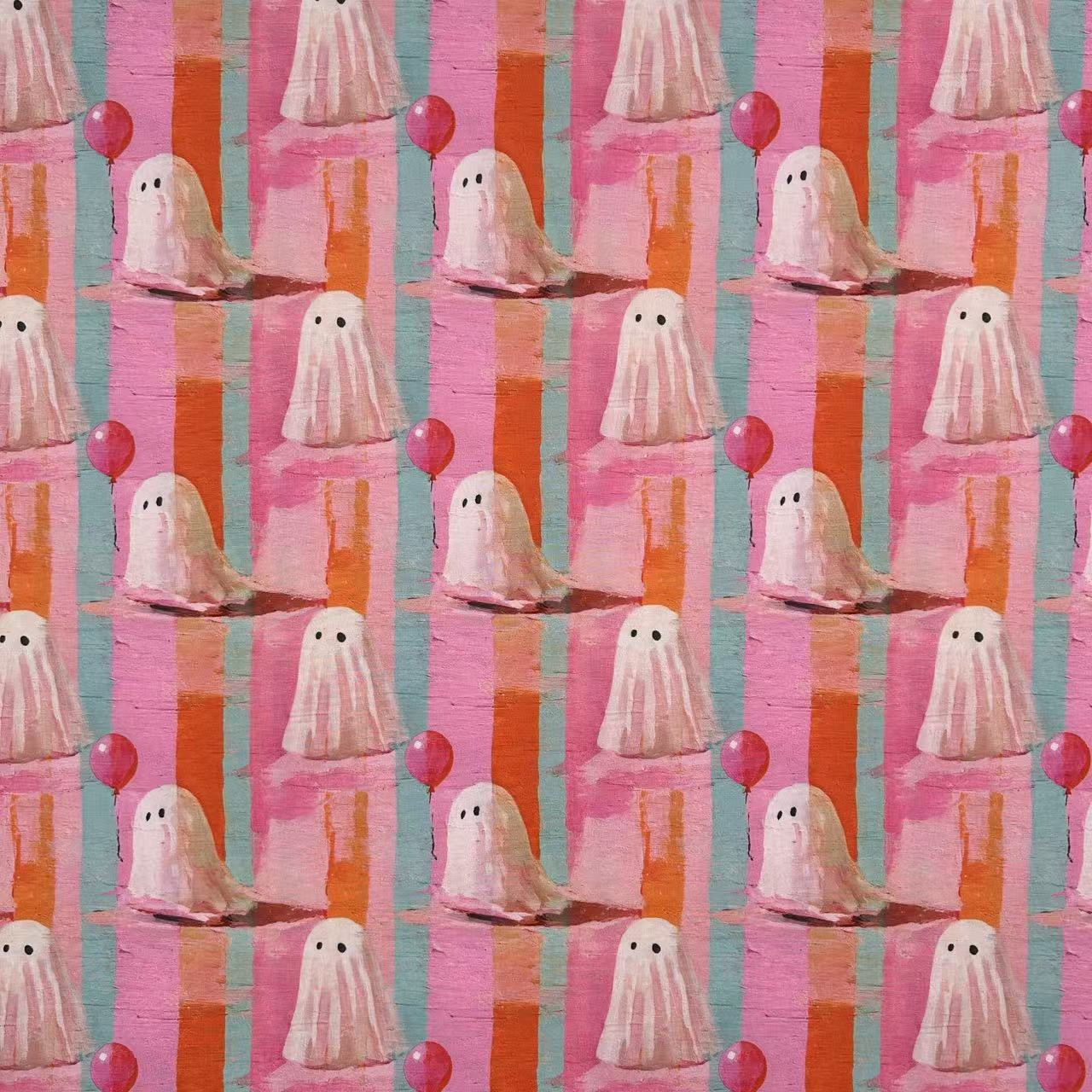 TEMU 1pc, Theme Printed Fabric, Of Which Are Cute Images. Of A Of Color Blocks, The Are With Red, A Feel, And The Overall Atmosphere Is Warm And