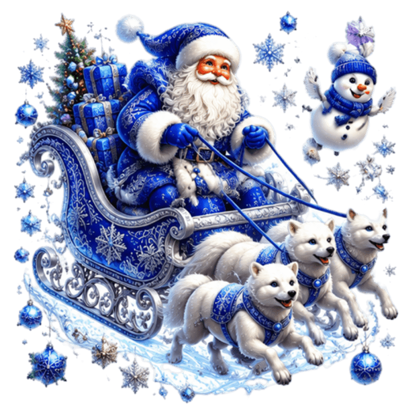 TEMU 2d Flat, 1pc 2d Flat Pattern Decal, Christmas Window Sticker, Window Flower, Glass Decal, Window And Door Decorative Sticker, Santa Claus Sleigh