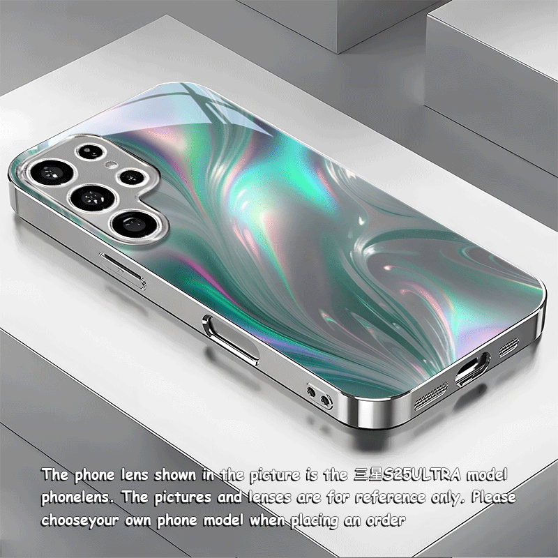 Phone Case - Chic Electroplated Silver Phone Cover For Multiple For Galaxy Models, Including The S25 Ultra, S25 Plus, And