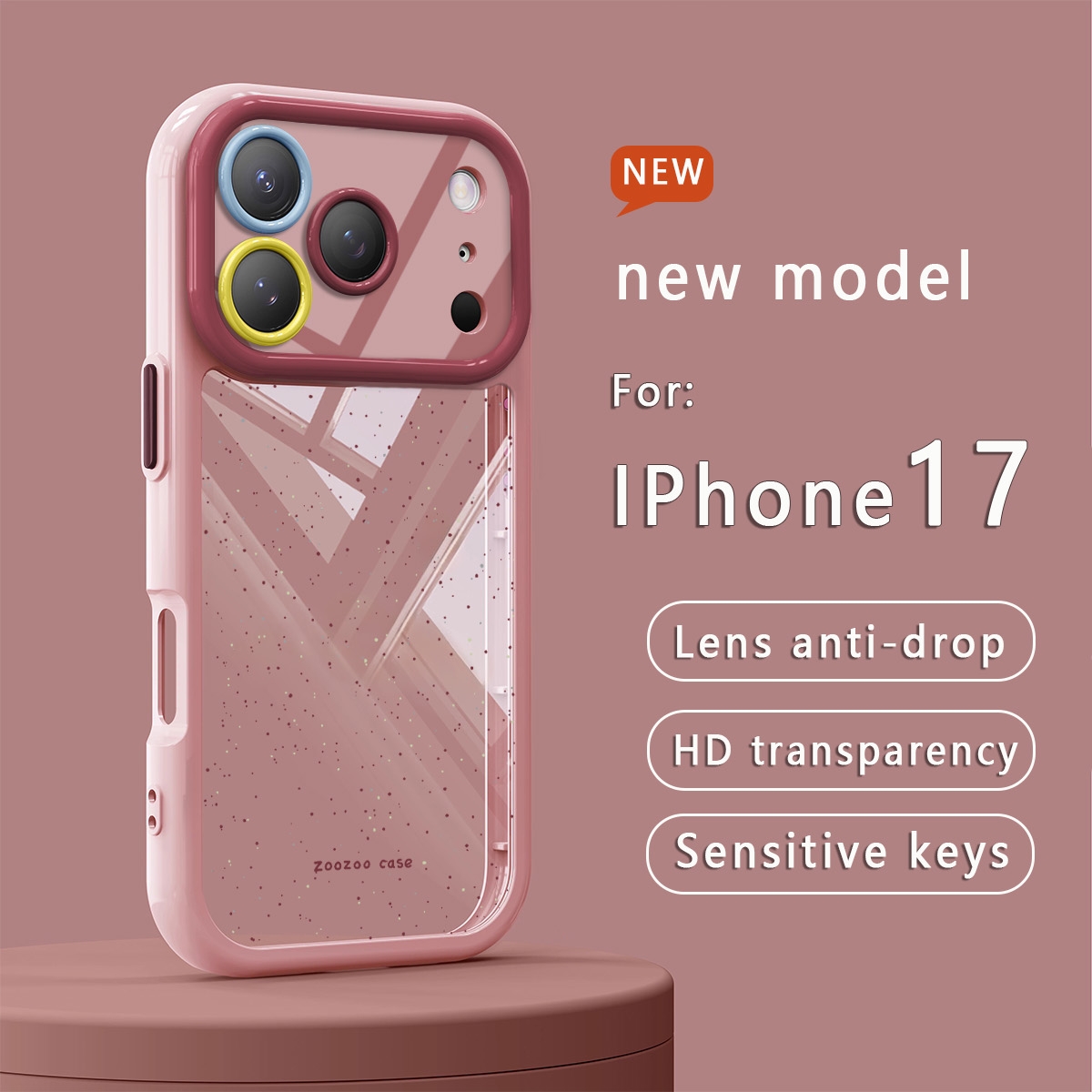 TEMU Phone Case - Suitable For Iphone 17/17 Pro//transparent Fashionable Soft Shell, Creative, Flower, Cartoon Design, 16 /15 Men's And Women's Phone