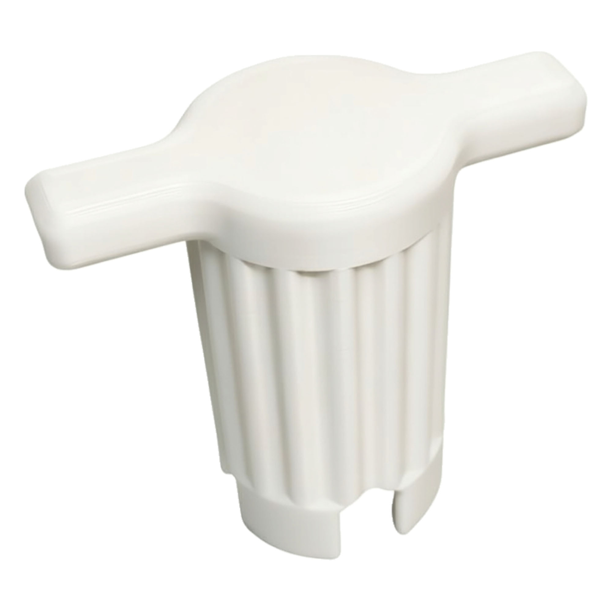 TEMU 1pc 1pcs White Washing Machine Filter Cover Wrench Tool With Anti-slip Handle & Fit Suitable For Most Household Washing Machines,