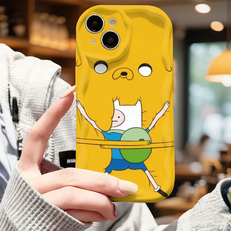 TEMU Phone Case: By . (adventure Time) Finn Hurdle Jake Background Phone Case, Compatible With Iphone 17 16 15 14 13 12 11 Pro Xr Plus 8 7 & Gift