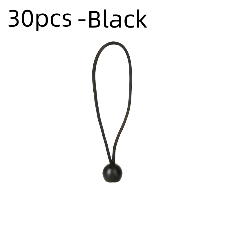 TEMU 30/50pcs Cordes Élastiques Robustes avec Boules Résistantes aux UV - Kit de Serrage Premium pour Auvent, Tente, Cargaison, Camping-car et Abri -