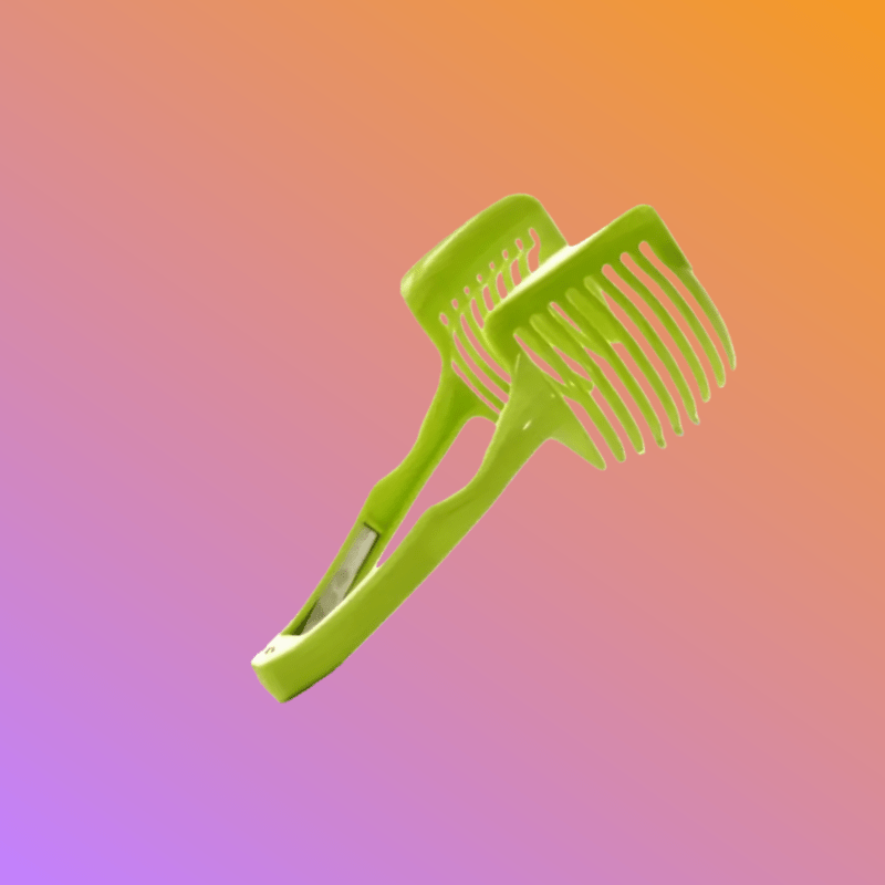Image of Green Multi-functional Vegetable And Fruit Slicer, Food-grade Plastic Handheld Kitchen Tool, Suitable For Lemons And Tomatoes, , At Home Or In Restaurants