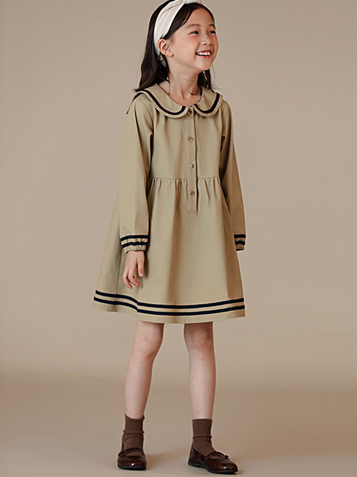 girls cotton long sleeve dress sold on Temu United States