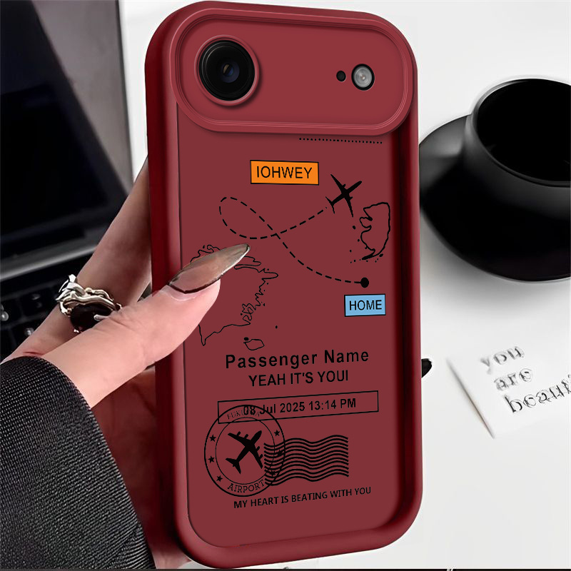 TEMU Romantic Flight Phone Case For Iphone 17 Air Case Fall Protective Shockproof Soft Tpu Back Cover Casing Shell