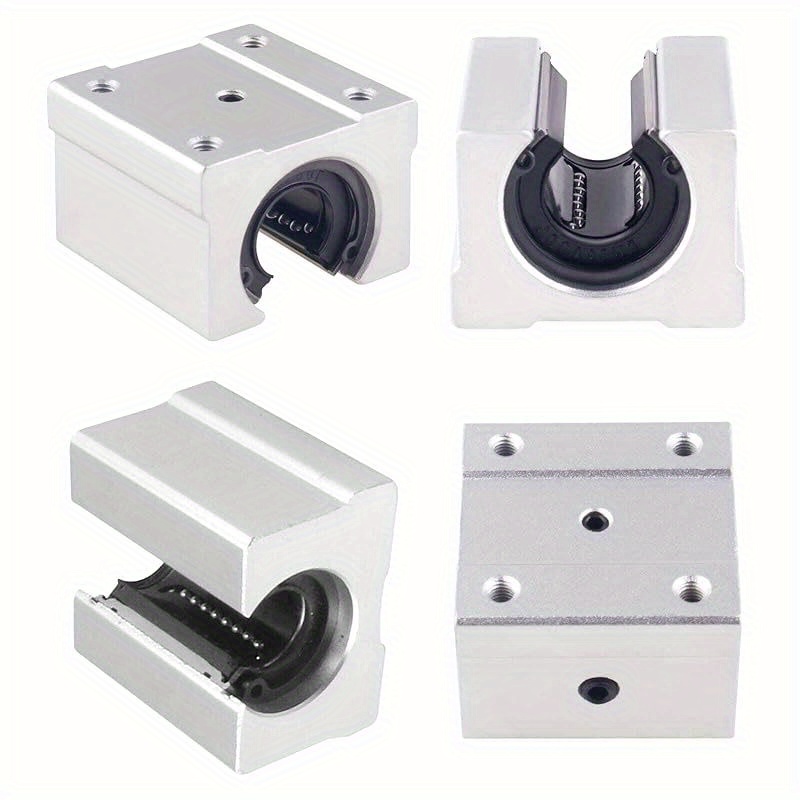4pcs Sbr16uu Blocks 16mm Linear Motion Ball Bearing Sliders, Suitable For Sbr16 Linear Guide Rails