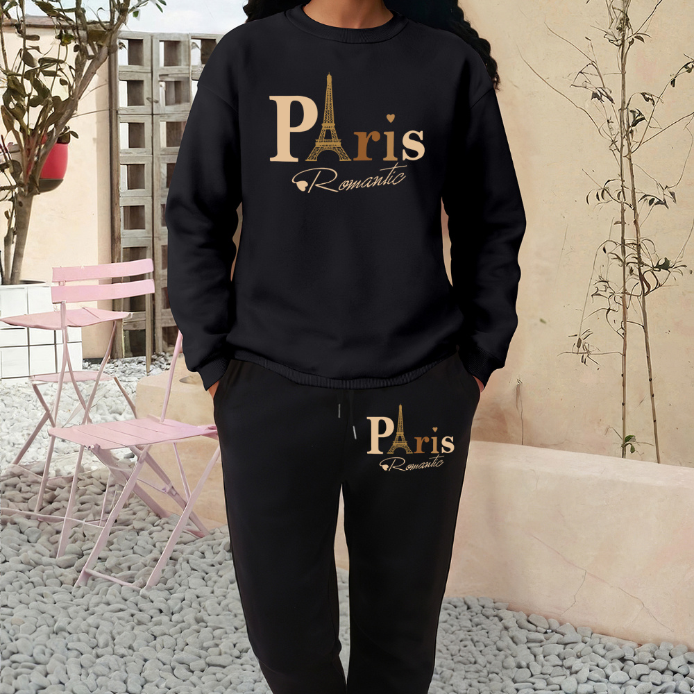 

's Plus Size Sweatshirt And Set, Lettering And , , , Knit, , /
