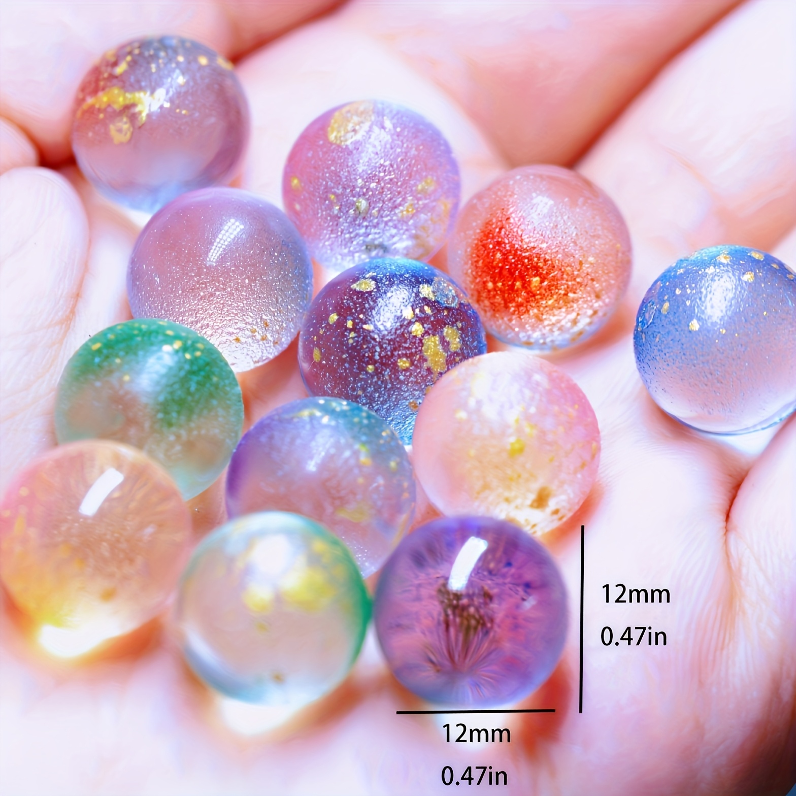 TEMU 18pcs Starry Marble Set - Ideal For Home, Fireplace, And Rv Decoration