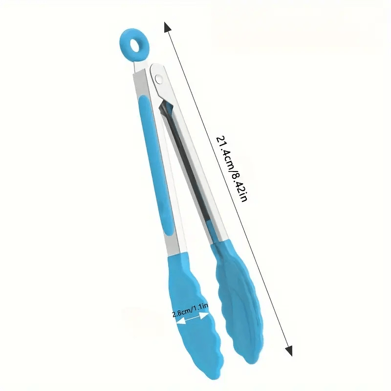 TEMU 1 pince à aliments mini, couleur aléatoire résistante à la chaleur, pour , BBQ, salade, glaçons, four, cuisine, traiteur, etc. - Parfait pour à