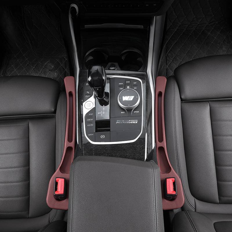 Riempitivi Sedili Auto Riempitivo Spazi Sedili Auto - 2 Pezzi Con 4 Ganci, Nero, Organizza E Previene Cadute Oggetti Accessori Auto