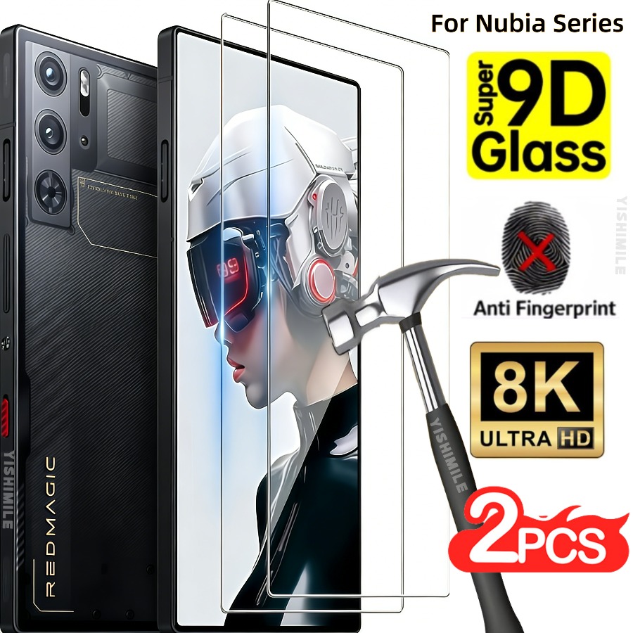 TEMU 2 упаковки HD загартованого скла для захисту екрану Nubia 8 Pro8S Pro8S Pro9 Pro9 Pro9S Pro9S Pro10 Pro10S Pro10S Pro10 Pro11