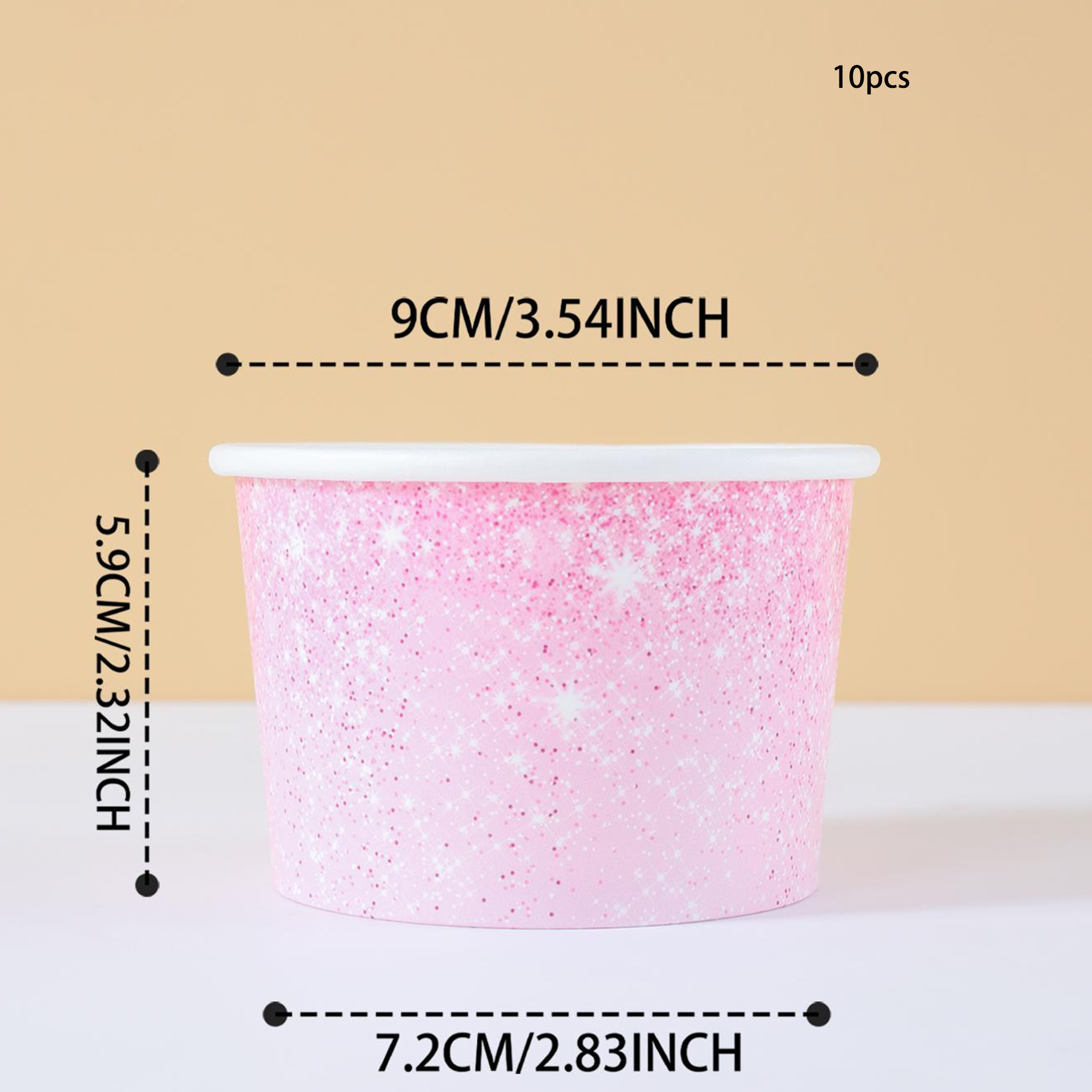 Image of 10/25pcs Of Single-use Paper Cups And Bowls, Ideal For Makeup-themed Star Parties, Disposable Tableware For Celebrations, Birthday Party Decorations, And Gifts For Occasions For Halloween、christmas