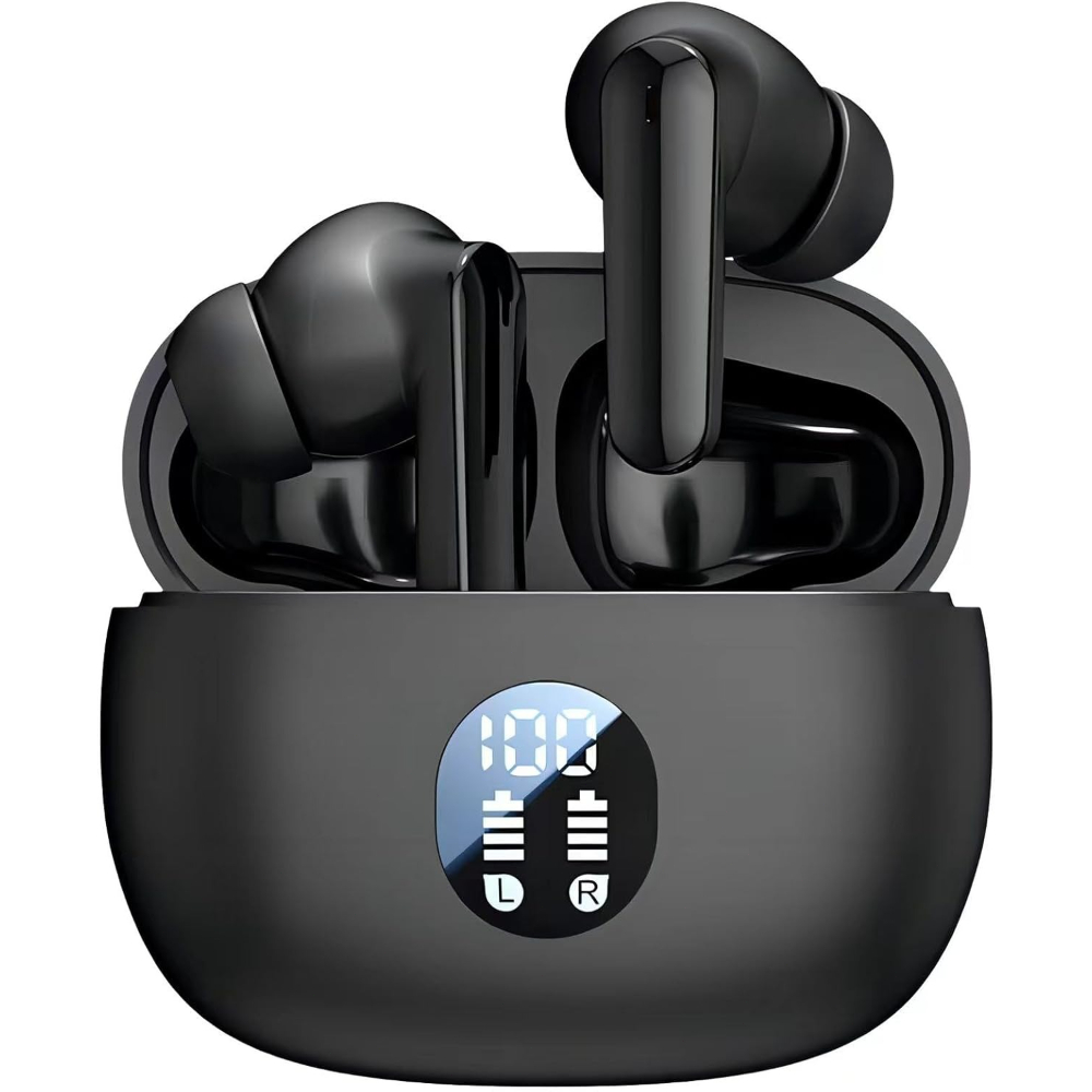 TEMU Wireless Earbuds, Bluetooth 5.4 Headphones Ear Buds With Noise Reduction Earphones, 120h Playtime,, Touch Control Led Display Headset For