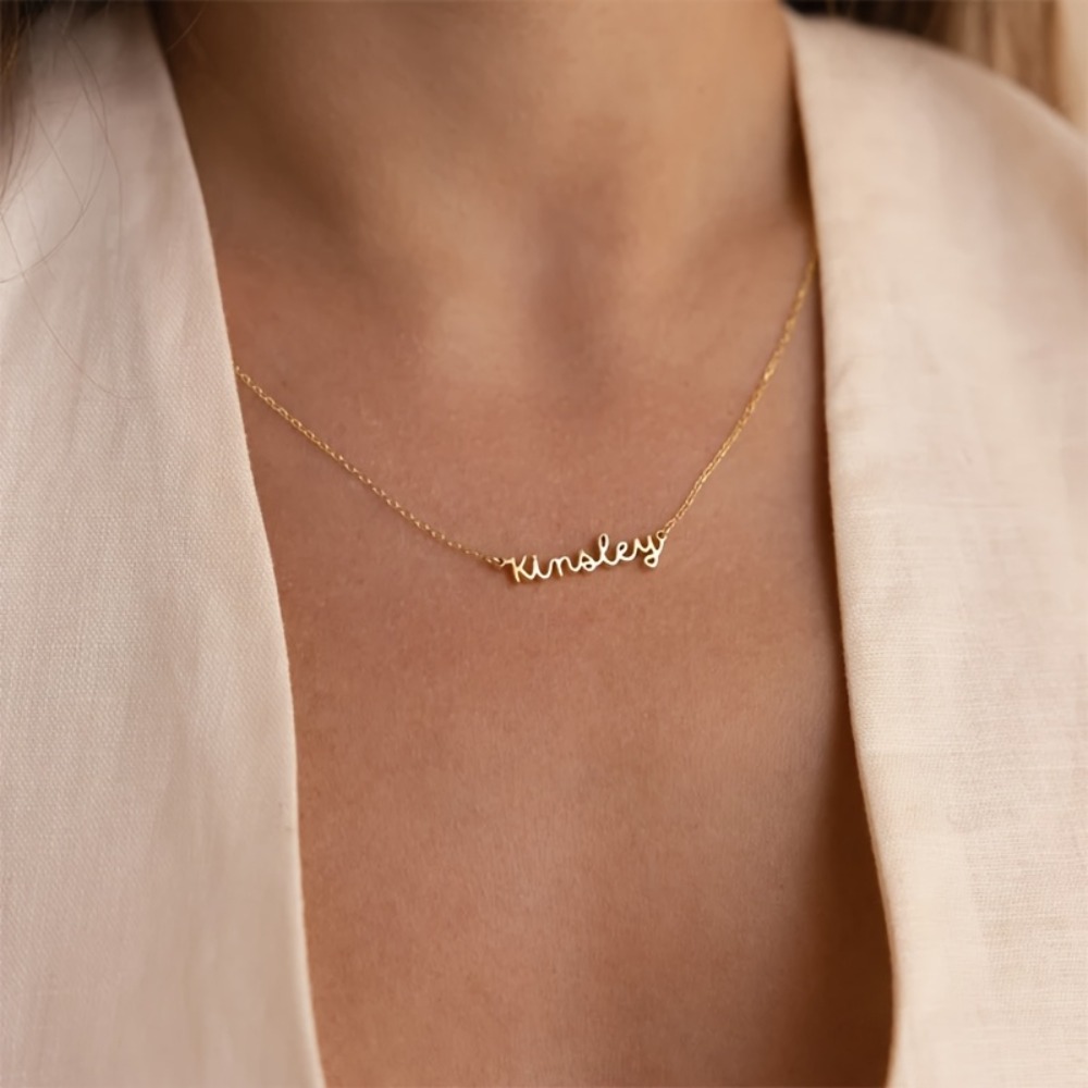 Caitlyn's Personalized Layered Name Necklace, Mom Gift