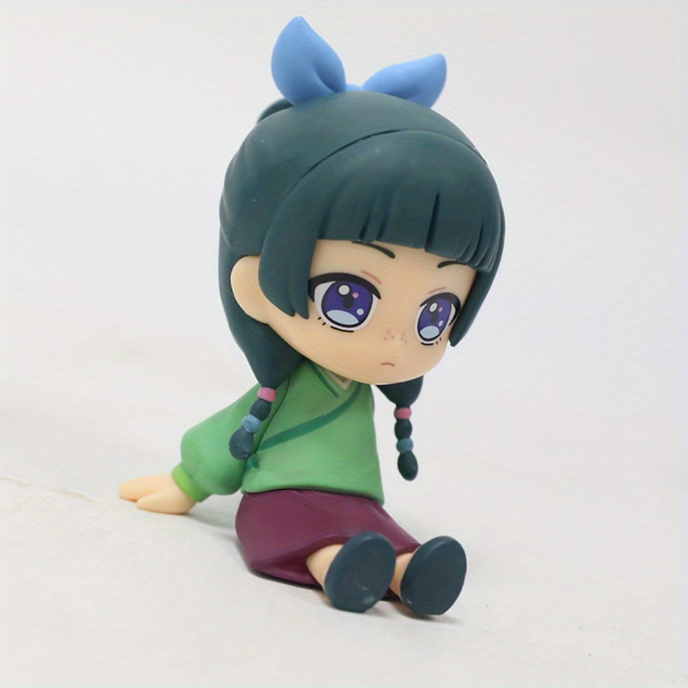 TEMU Figurine d'anime 2D plate, 14+ figurines collectibles - Figurines collectibles en PVC avec cheveux violets et , tenues et violettes, accessoires