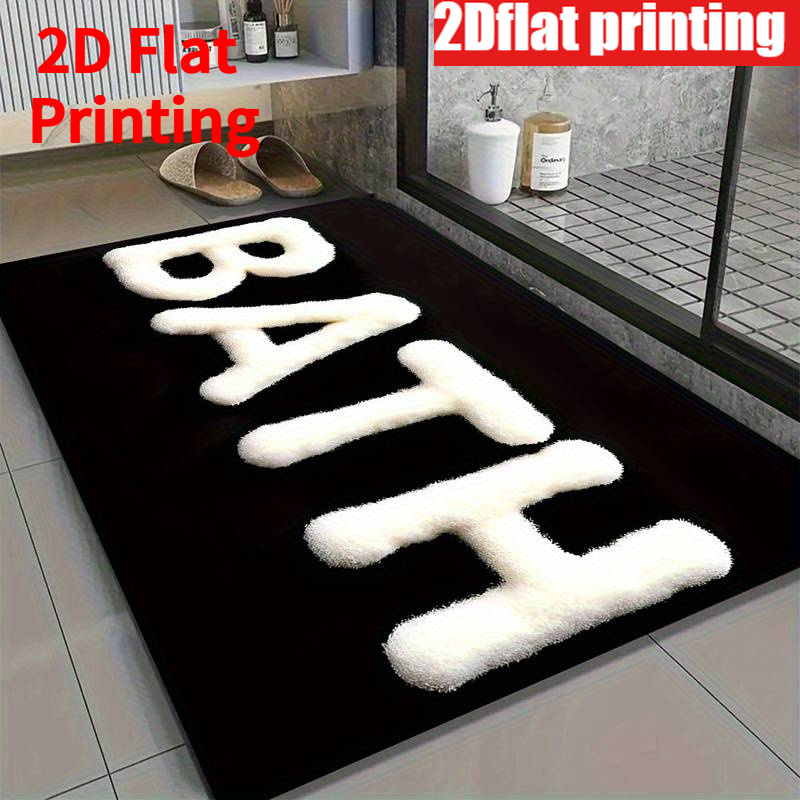 TEMU 1pc Bathroom Mat, -dry Bath Mat, Rug For Shower, Bathtub, Outdoor Doormat, Home Decor, Bathroom Decor