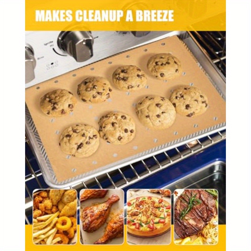 154pcs paper liners compatible with     26qt extra large air fryer toaster oven accessories100pcs unbleached parchment paper 50pcs disposable liners with holes 4pcs reusable baking mats, kitchen essentials, cooking accessories, nonstick liners, heatresistant paper, durable liners,   material, baking sheets, cooking liners, meal preppers, home bakers Product details 3