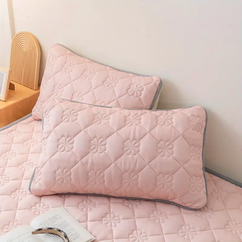 2 pack high quality pillowcases breathable pillow protectors machine washable durable decorative bedding covers for use 6 colors no insert Product details 2
