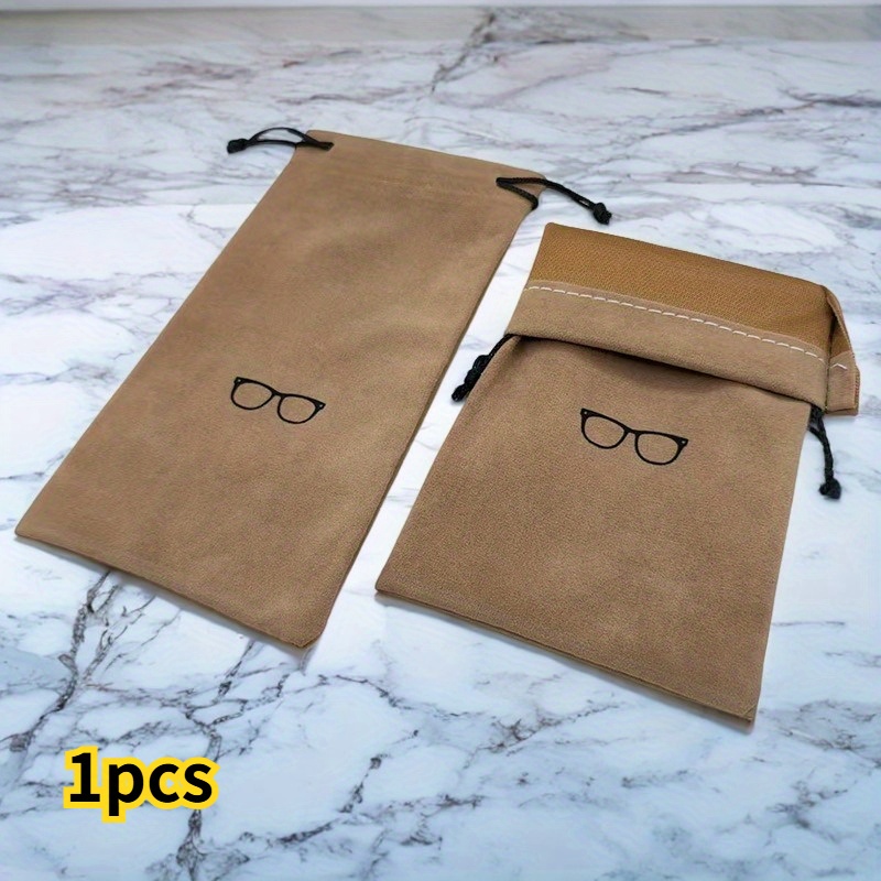 TEMU Functional Storage Bag, Stylish Portable Eyeglass Case, Pouch, Jewelry Storage Bag, Soft Travel Glasses Bag For Women Men, Sleeve Organizer, Key