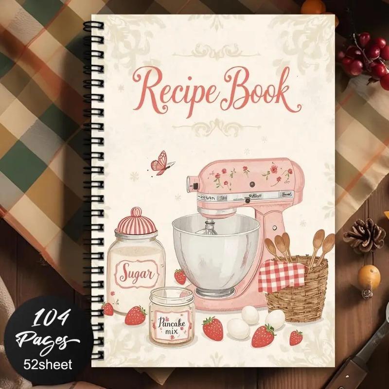 Image of 1pc A5 Elegant Floral Spiral Notebook, Suitable For Work, Study And Meeting Records, Is An Ideal Gift For Teacher's Day, , Thanksgiving And Christmas 8.27*5.83 Inches 100 Pages