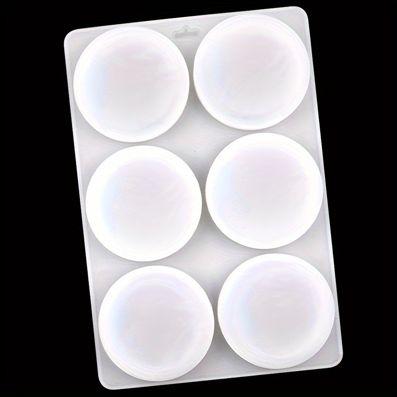 Image of Silicone Cake Baking Mold, 6- Round Silicone Cake Mold, Chocolate Jelly Pudding Mold, Diy Creative Baking Mold