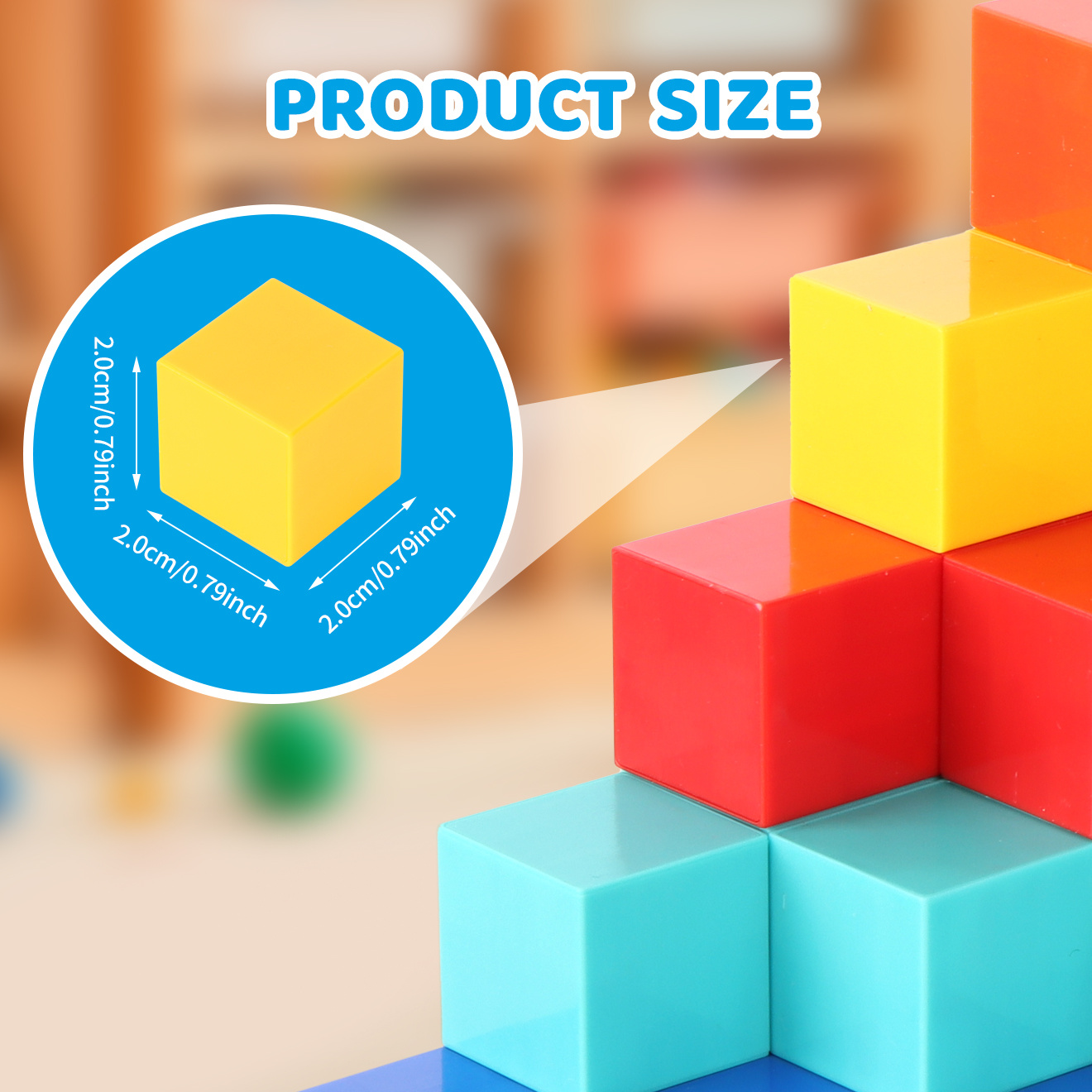 200pcs Colorful Magnetic Building Blocks and Cubes