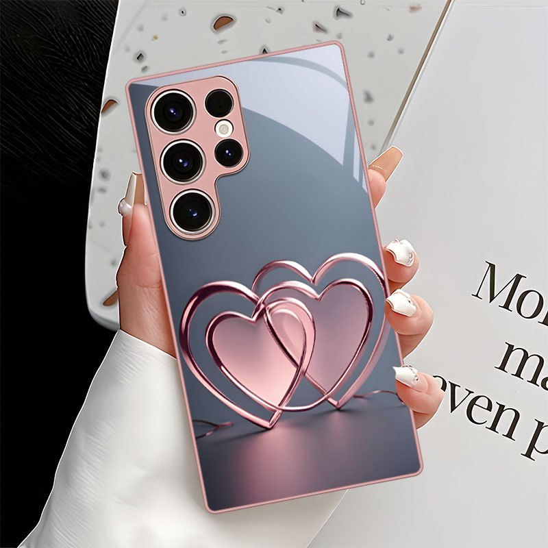 TEMU Phone Case - Rose Golden Pattern Phone Case, Suitable For Galaxy S9+/s10/s20+/s20 Ultra/s21 5g/s21+/s22/s23 Plus/s24 Plus/s25/s25 Edge/note