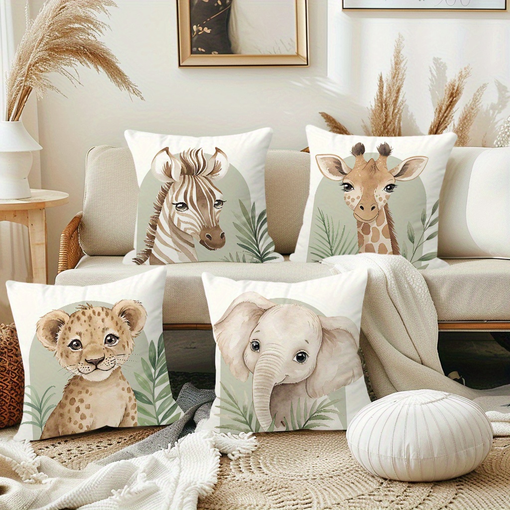 unidades fundas cojines algodón impresas animales Temu Spain