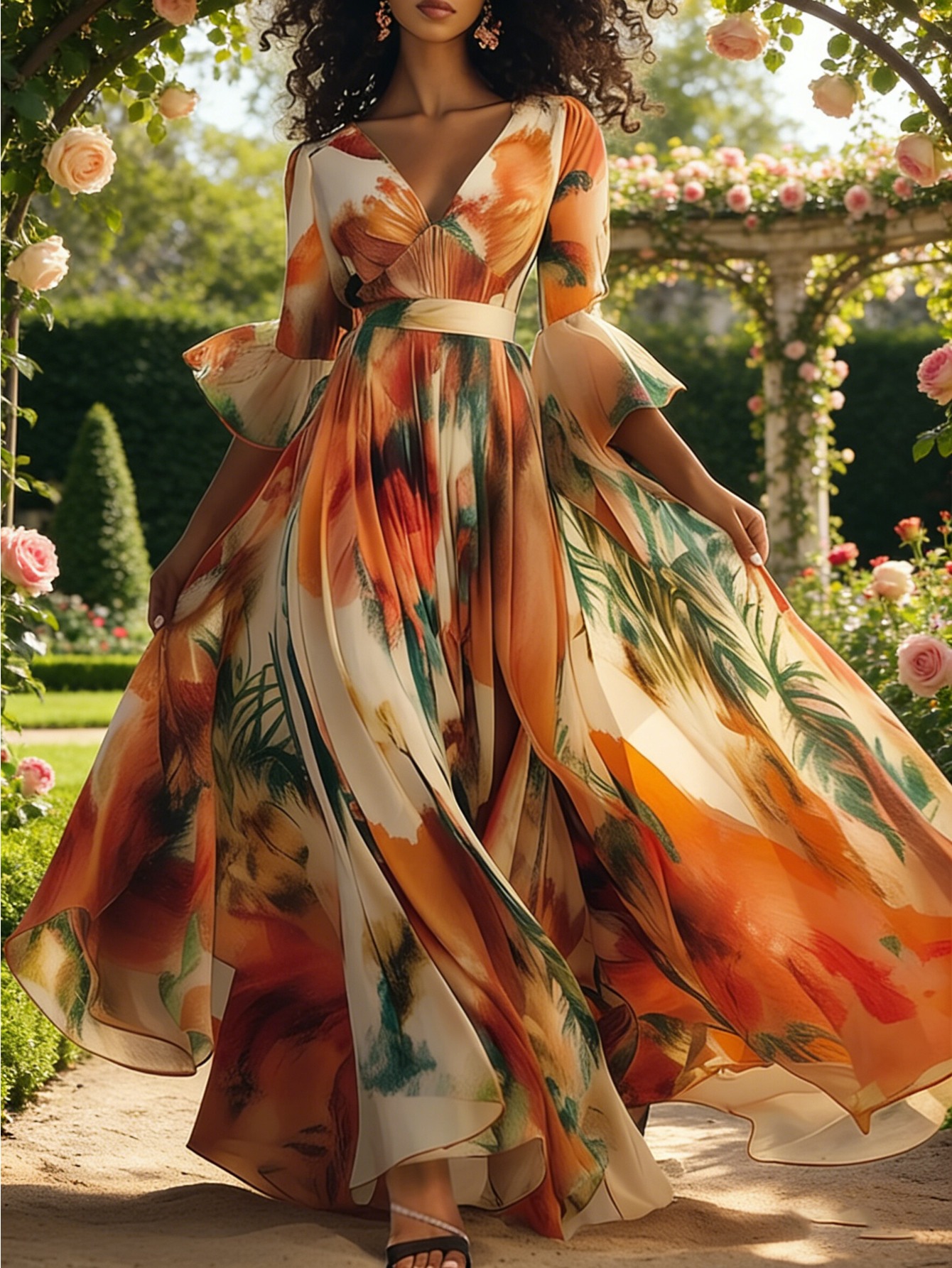 chinese dress ladies *Garden Party Maxi Dress Small main image 0