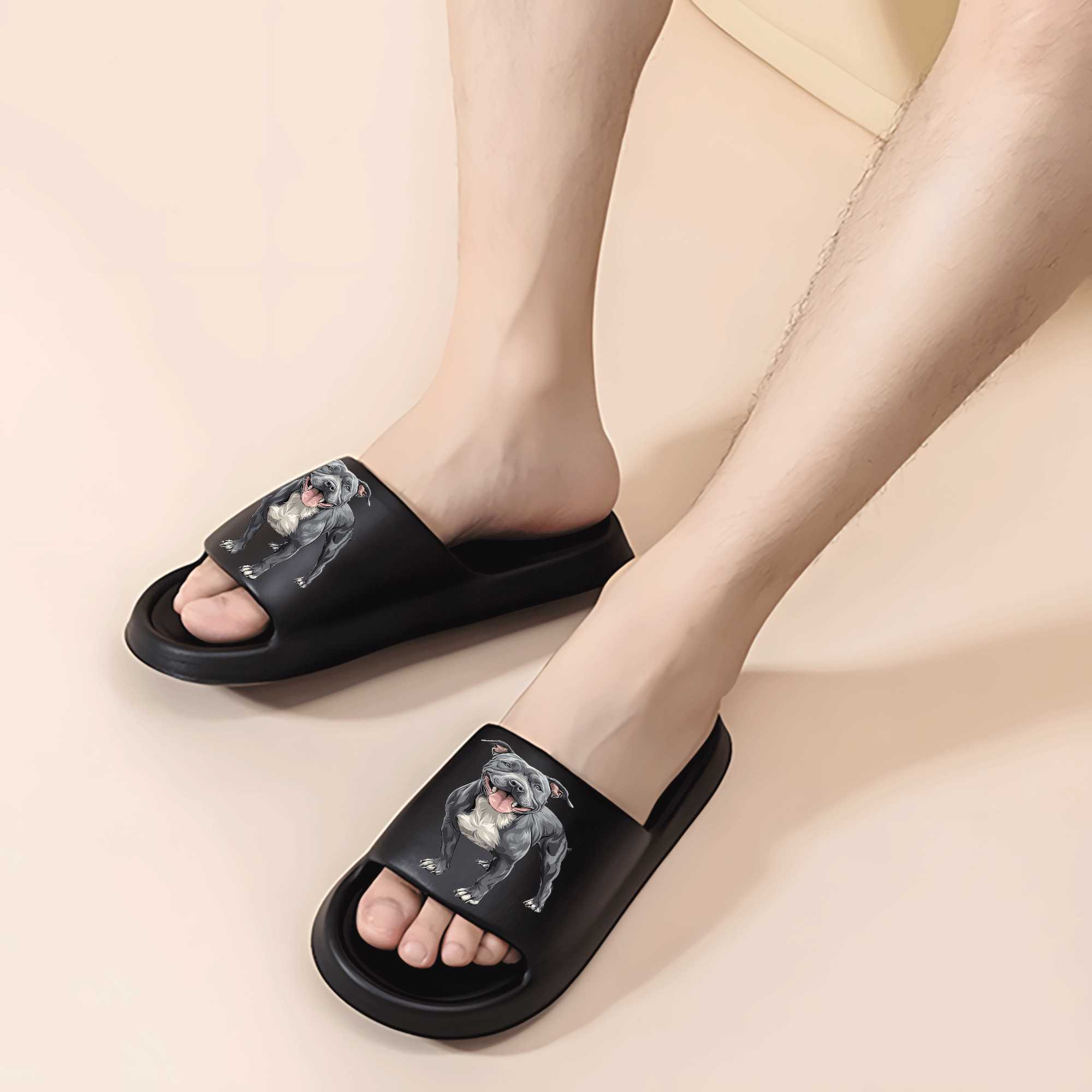TEMU 1 Pair Of Eva Indoor/outdoor Lightweight And Comfortable Slippers For Men And Women, An Essential Four- Item