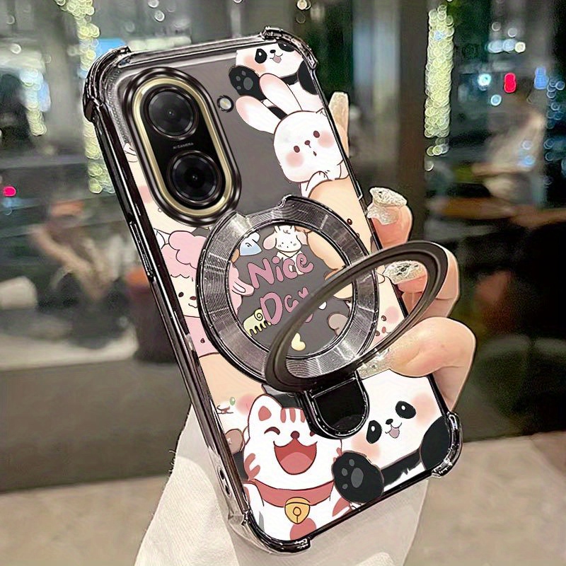 Estuche de teléfono transparente con diseño de panda de dibujos animados, diseñado para Xiaomi Redmi A5 4G, con…: retailer-supplied image