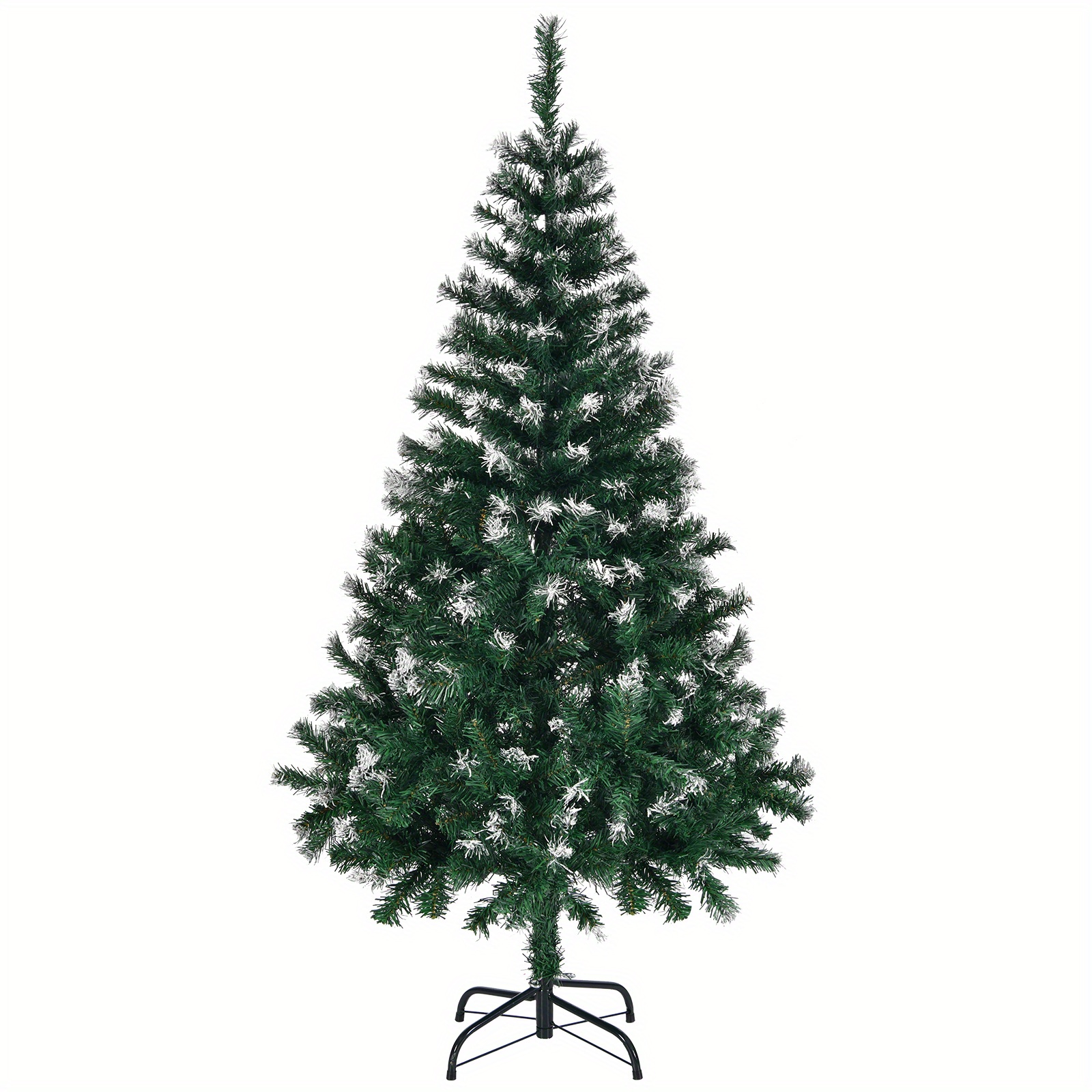 TEMU MOTOOS Sapin de Noël artificiel de avec pointes enneigées, sapin de Noël non avec 300 pointes de branche et support en métal robuste pour