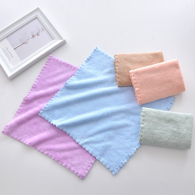 TEMU Random Colors, 15 High-quality Coral Fleece Face Towels, Multifunctional Towels, Soft Fibers, Multifunctional Cleaning Cloths, Suitable For