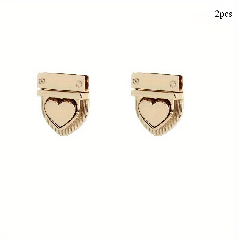 TEMU Set chiusure a a forma di cuore con a torsione - Bottoni a pressione , robusti e facili da per borse, decorazioni per borse , chiusure per