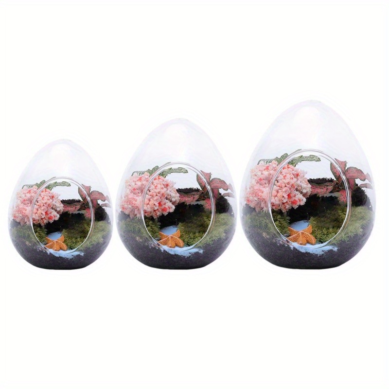 Jo Lavie Moon Egg - Vaso per piante a forma di uovo, 15,2 cm, elegante decorazione per interni ed esterni, per giardino, patio, casa, regalo perfetto per piante da casa (nero opaco