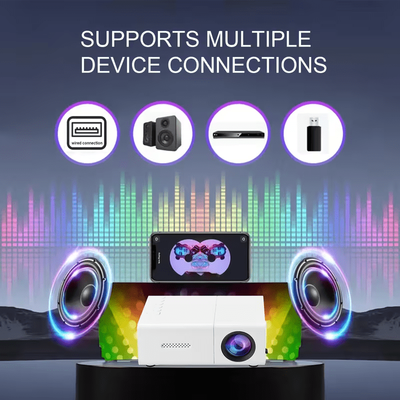 Portable Smart Mini LED Galaxy Ocean Projector, Wired USB