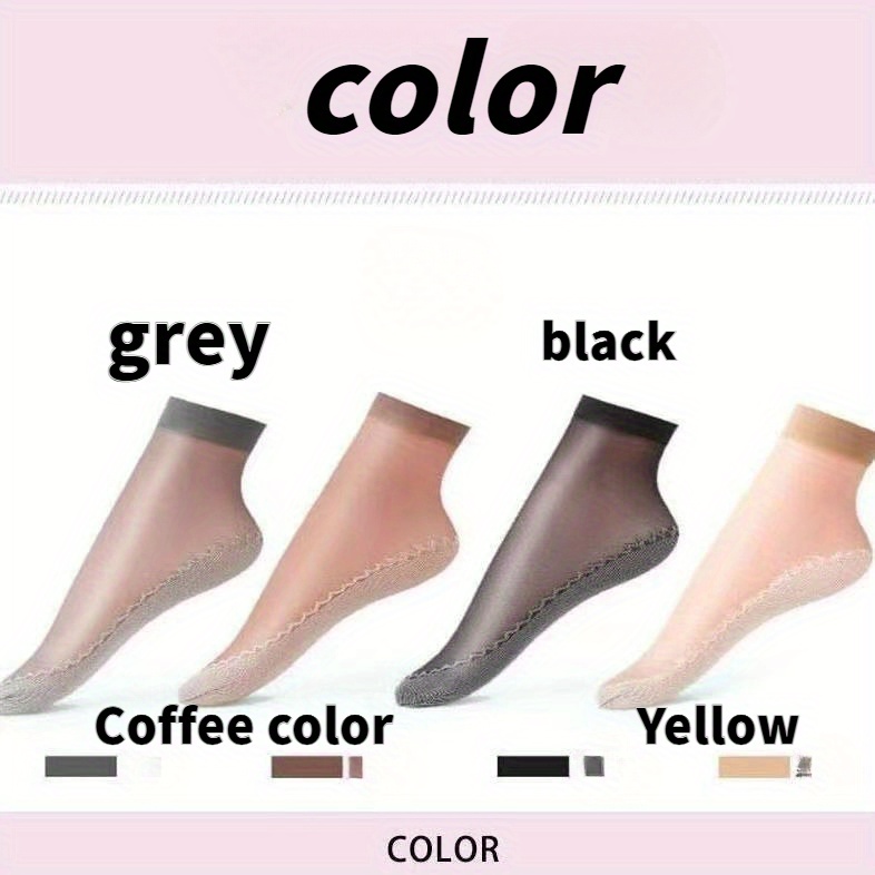 10 pairs of 5 feeling breathable socks womens short socks for spring summer and autumn with sweat absorption and anti slip flesh color details 2