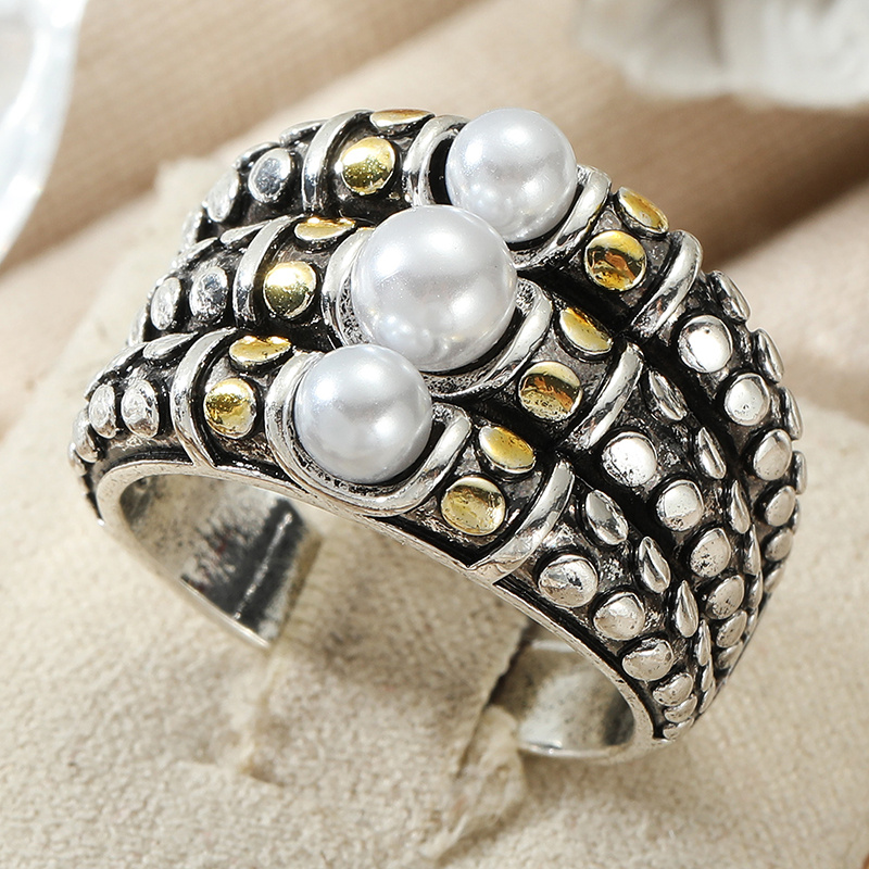 Women's Vintage Three-Layer Ring, Elegant Daily Accessory